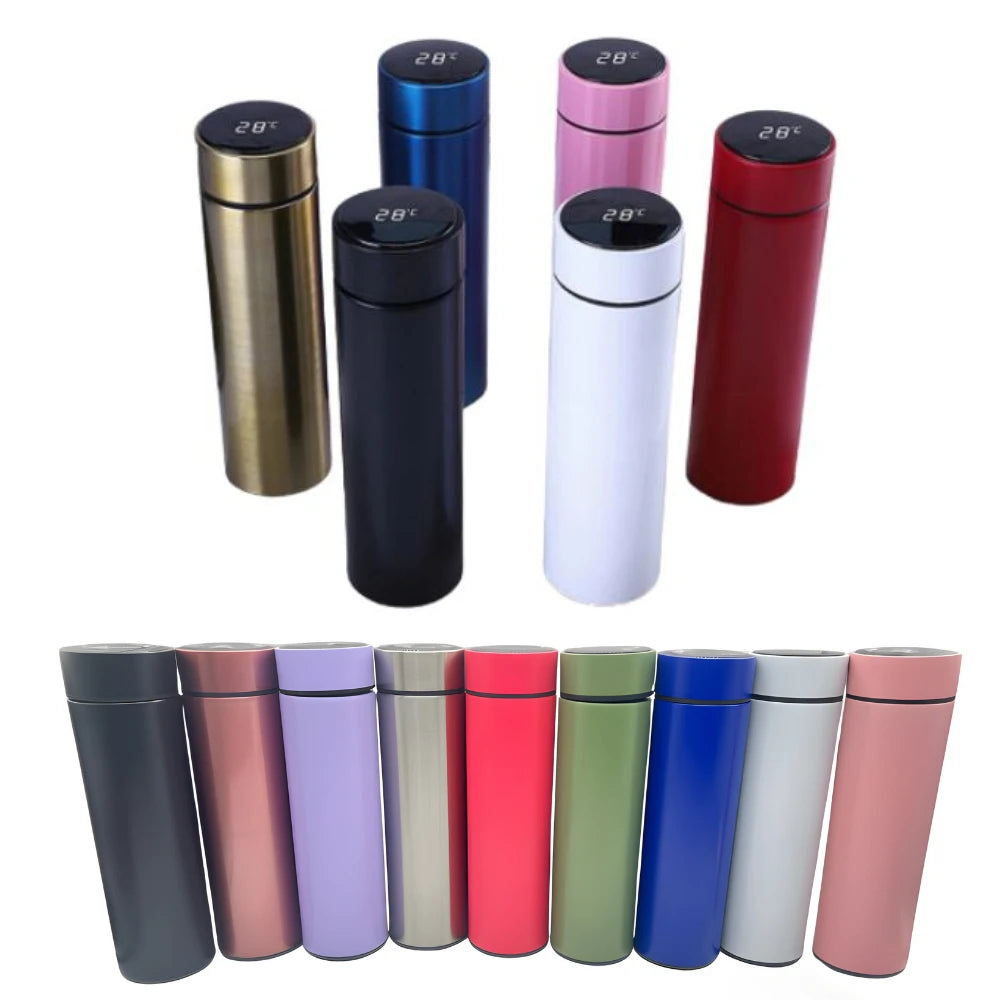 Inox Thermal Bottle, Smart Digital Temperature Sensor Led hot and cold drink