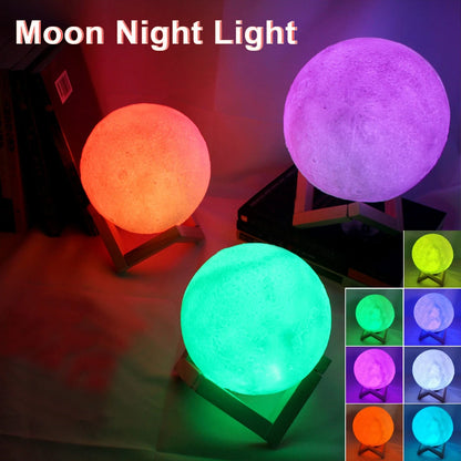 Lâmpada noturna LED Moon Lamp