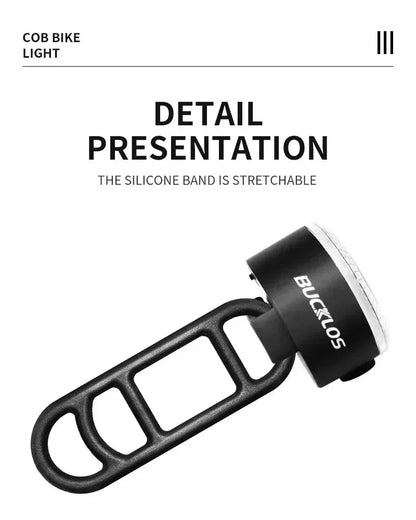 BUCKLOS Bicycle Rear Light Front Light 1100mAh LED COB Waterproof Bike Lamp USB Rechargeable Mtb Road Bike Taillights Bike Parts