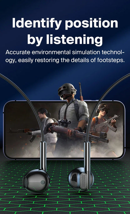 Fone de ouvido com cancelamento de ruído EARDECO 3,5 mm/tipo C, com fio, para graves, alta fidelidade, com fio, microfone estéreo e com fio