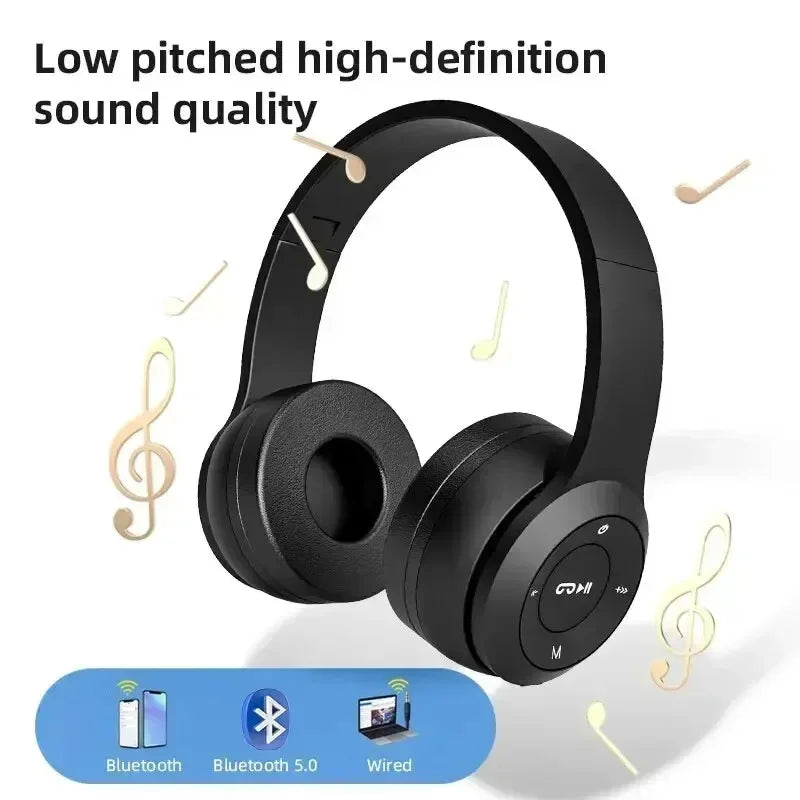 Fone de ouvido estéreo 5.0 Bluetooth para jogos, fones de ouvido para jogos com microfone para PUBG, PS4, CSGO, telefone, tablet, laptop, jogos