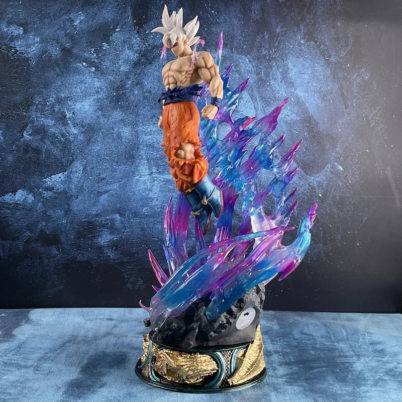 Dragon Ball Anime Figure 25cm Son Goku Ultra Instinct Super Saiyan Figurine Statue Pvc Statue Model Ornament Collection Toy Gift