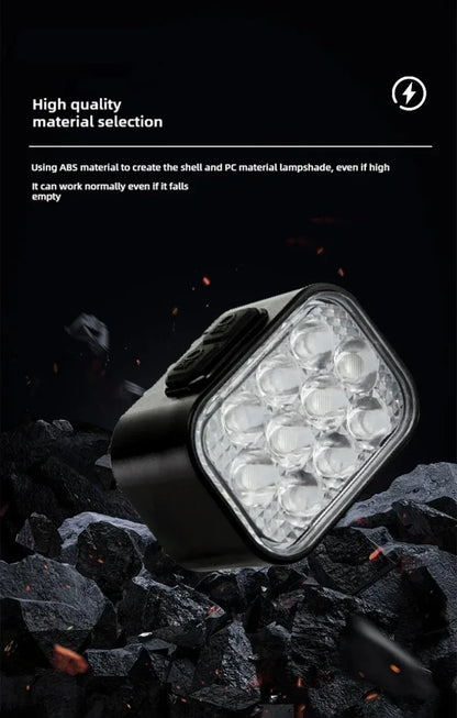 BUCKLOS Bicycle Rear Light Front Light 1100mAh LED COB Waterproof Bike Lamp USB Rechargeable Mtb Road Bike Taillights Bike Parts