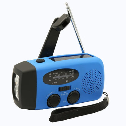 small portable radio Emergency Radio Hand Crank Solar FM Radio 2000mAh Power Bank with Charging Battery operated radio