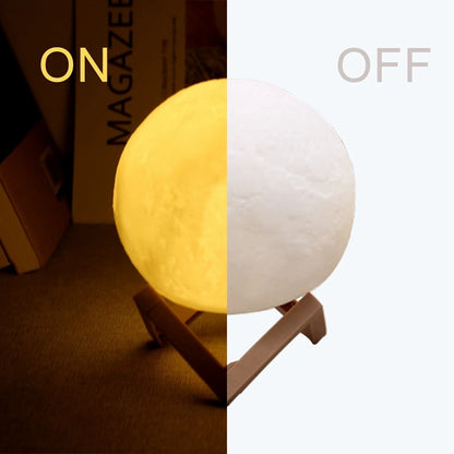 Lâmpada noturna LED Moon Lamp