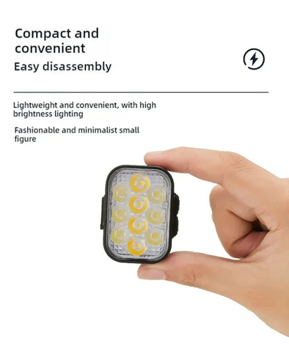 BUCKLOS Bicycle Rear Light Front Light 1100mAh LED COB Waterproof Bike Lamp USB Rechargeable Mtb Road Bike Taillights Bike Parts