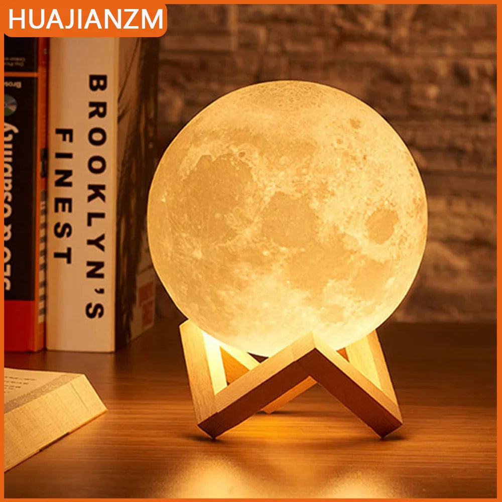 Lâmpada noturna LED Moon Lamp