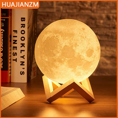 Lâmpada noturna LED Moon Lamp