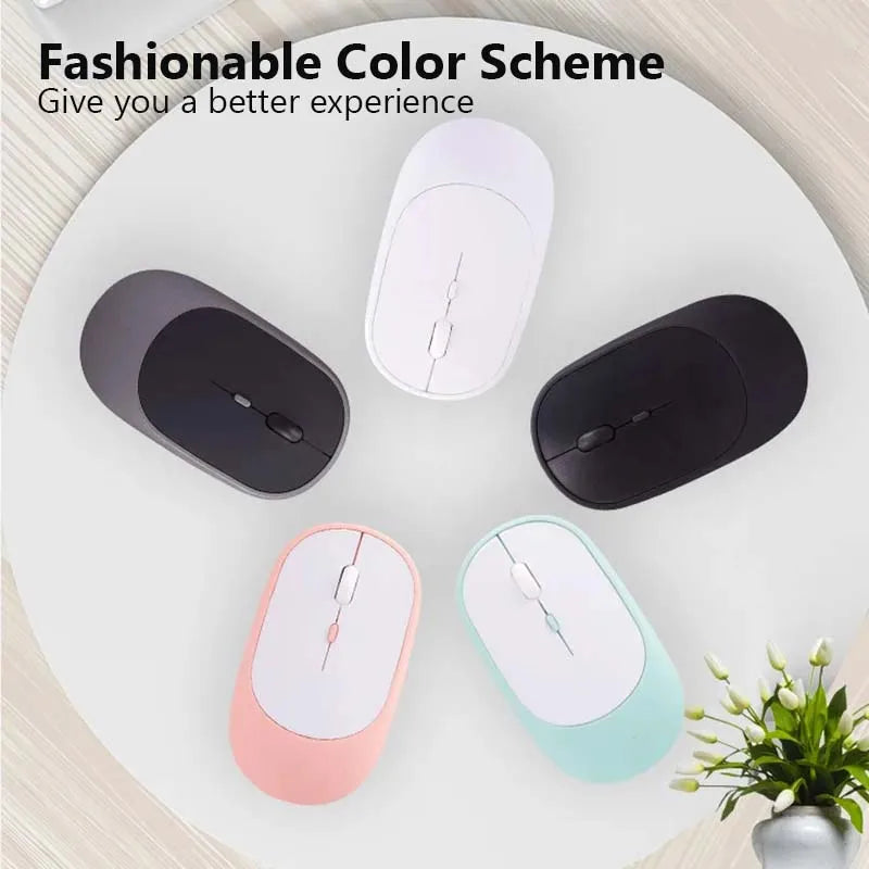 XIAOMI Bluetooth Wireless Mouse USB Rechargeable Ergonomics Adjustable DPI Office Silence Optical Electric Mouses 2.4G Keyboards