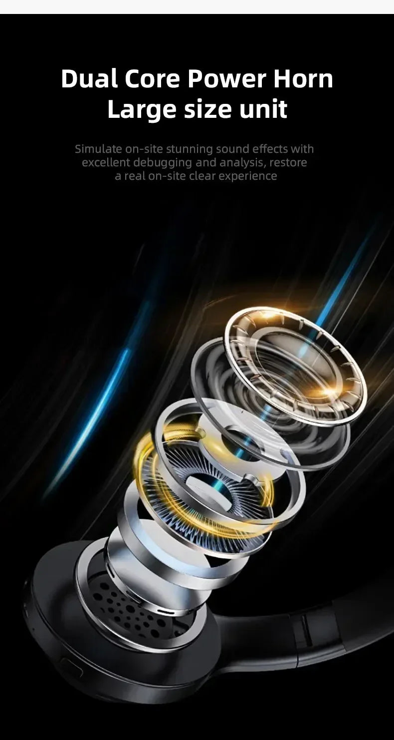 Fone de ouvido estéreo 5.0 Bluetooth para jogos, fones de ouvido para jogos com microfone para PUBG, PS4, CSGO, telefone, tablet, laptop, jogos