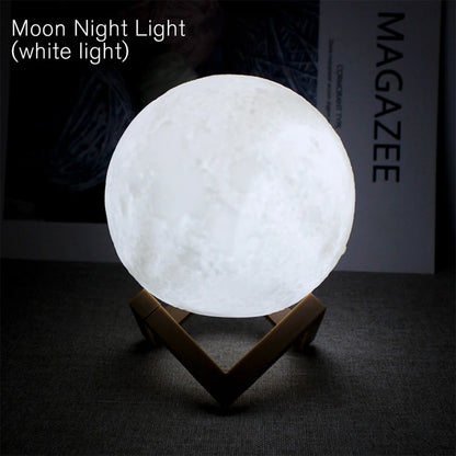 Lâmpada noturna LED Moon Lamp