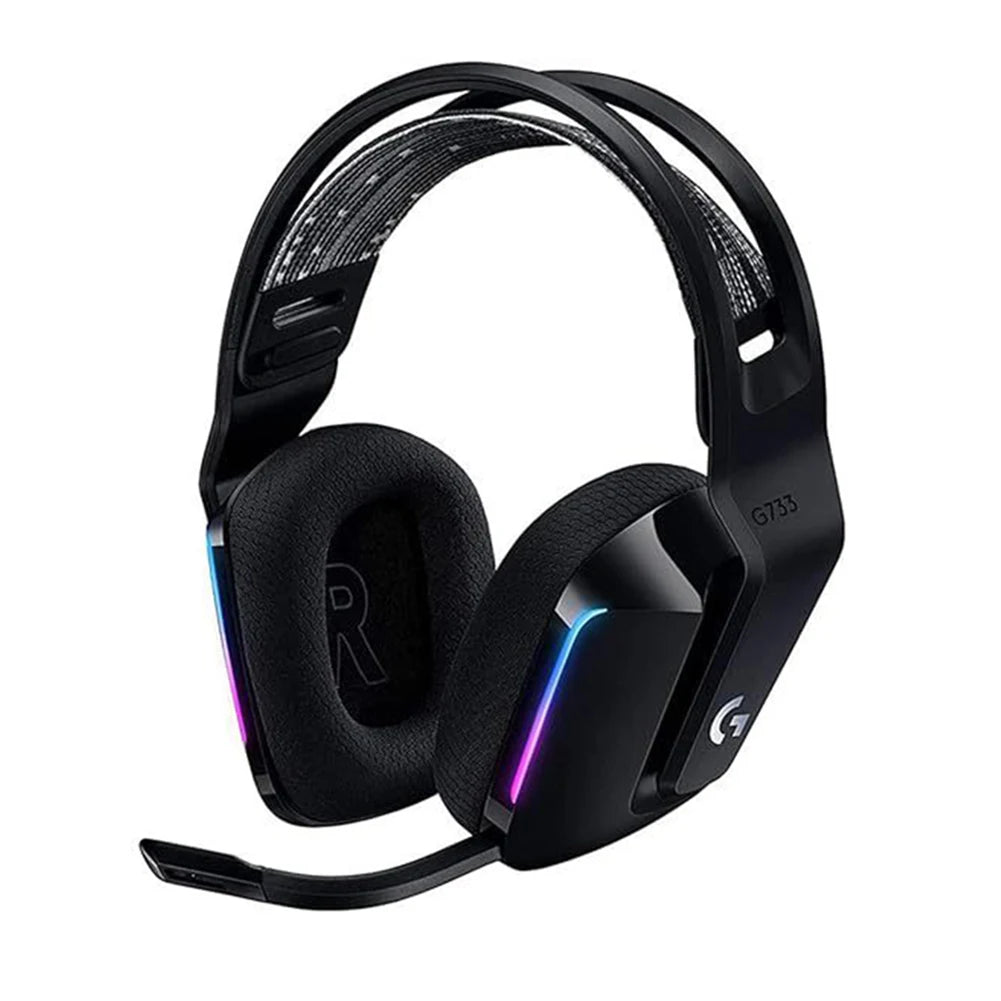 Wireless Gaming Headset Mic Aux 3.5mm Wireless Headphone Replacement Microphone Headset Mic for Logitech G733 Gaming Headphones