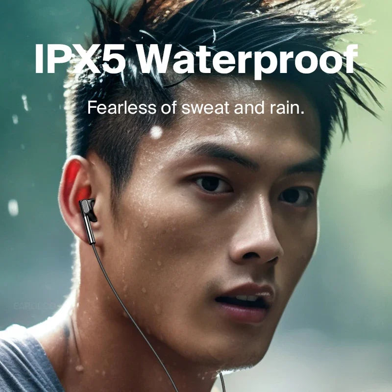 Fone de ouvido com cancelamento de ruído EARDECO 3,5 mm/tipo C, com fio, para graves, alta fidelidade, com fio, microfone estéreo e com fio