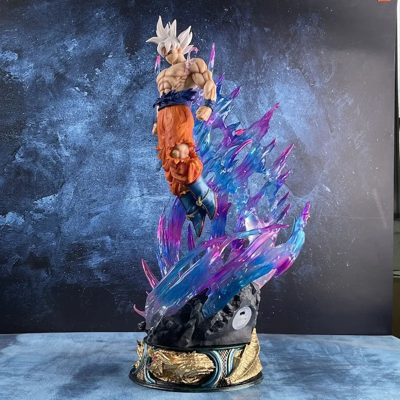 Dragon Ball Anime Figure 25cm Son Goku Ultra Instinct Super Saiyan Figurine Statue Pvc Statue Model Ornament Collection Toy Gift