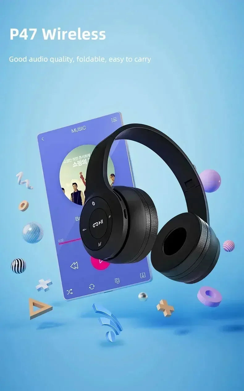 Fone de ouvido estéreo 5.0 Bluetooth para jogos, fones de ouvido para jogos com microfone para PUBG, PS4, CSGO, telefone, tablet, laptop, jogos