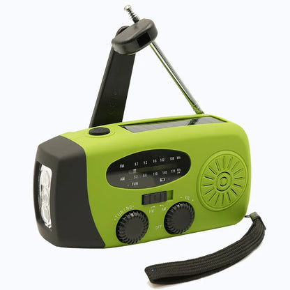 small portable radio Emergency Radio Hand Crank Solar FM Radio 2000mAh Power Bank with Charging Battery operated radio