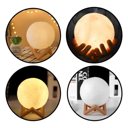 Lâmpada noturna LED Moon Lamp